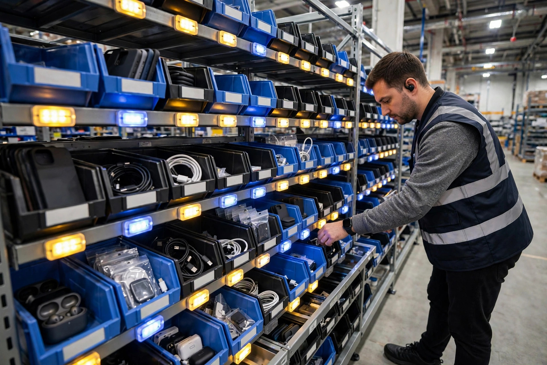 "3C Electronics Warehouse Fulfillment: High-SKU Small Parts, ESD, and Theft Prevention"