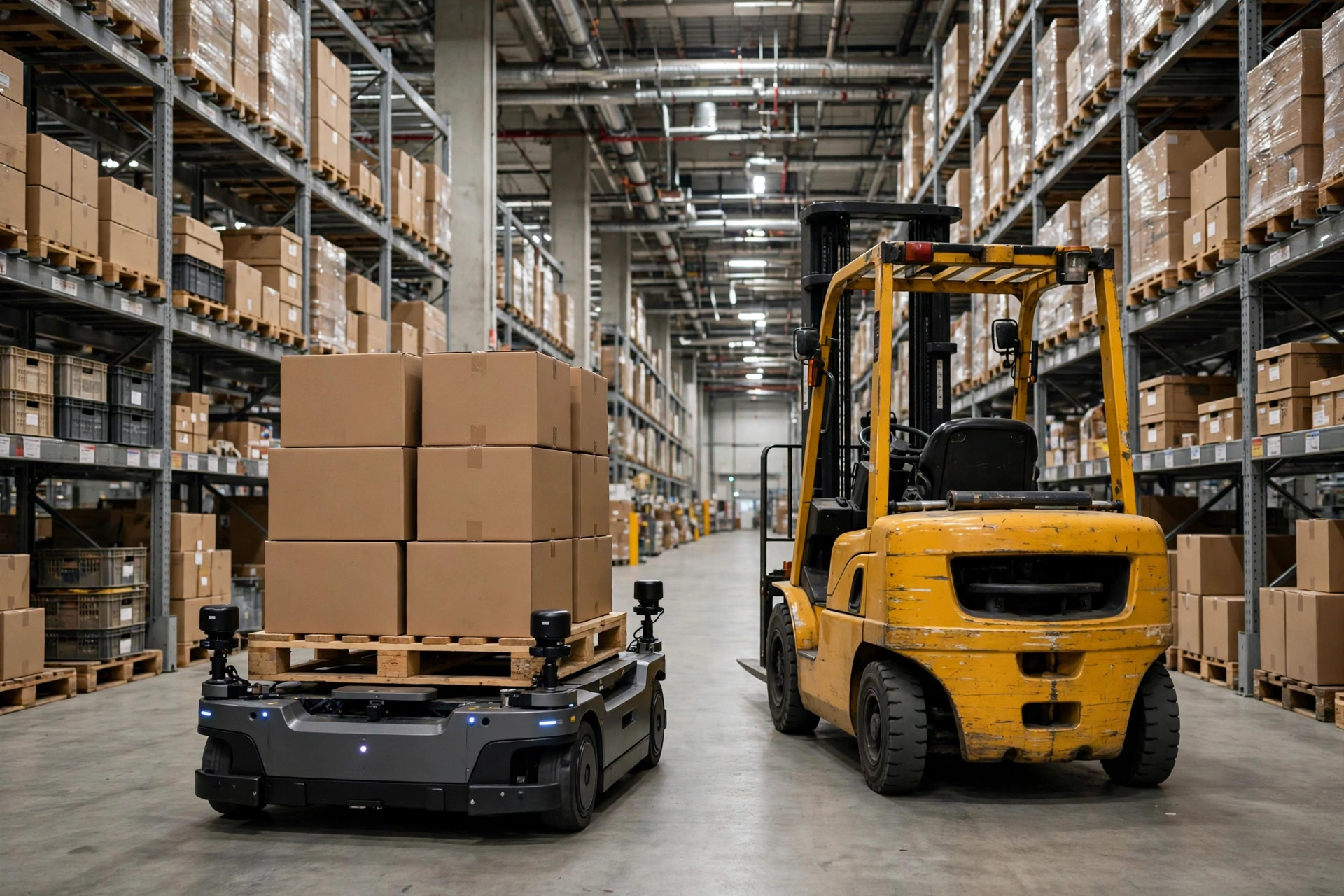 AGV vs Forklift: A 5-Year Total Cost Showdown at the Same Volume