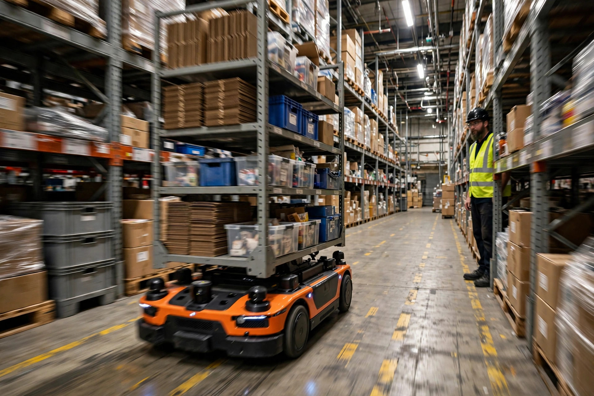 Coopération homme-AMR : distances de sécurité, séparation des flux et réglages sur le terrain