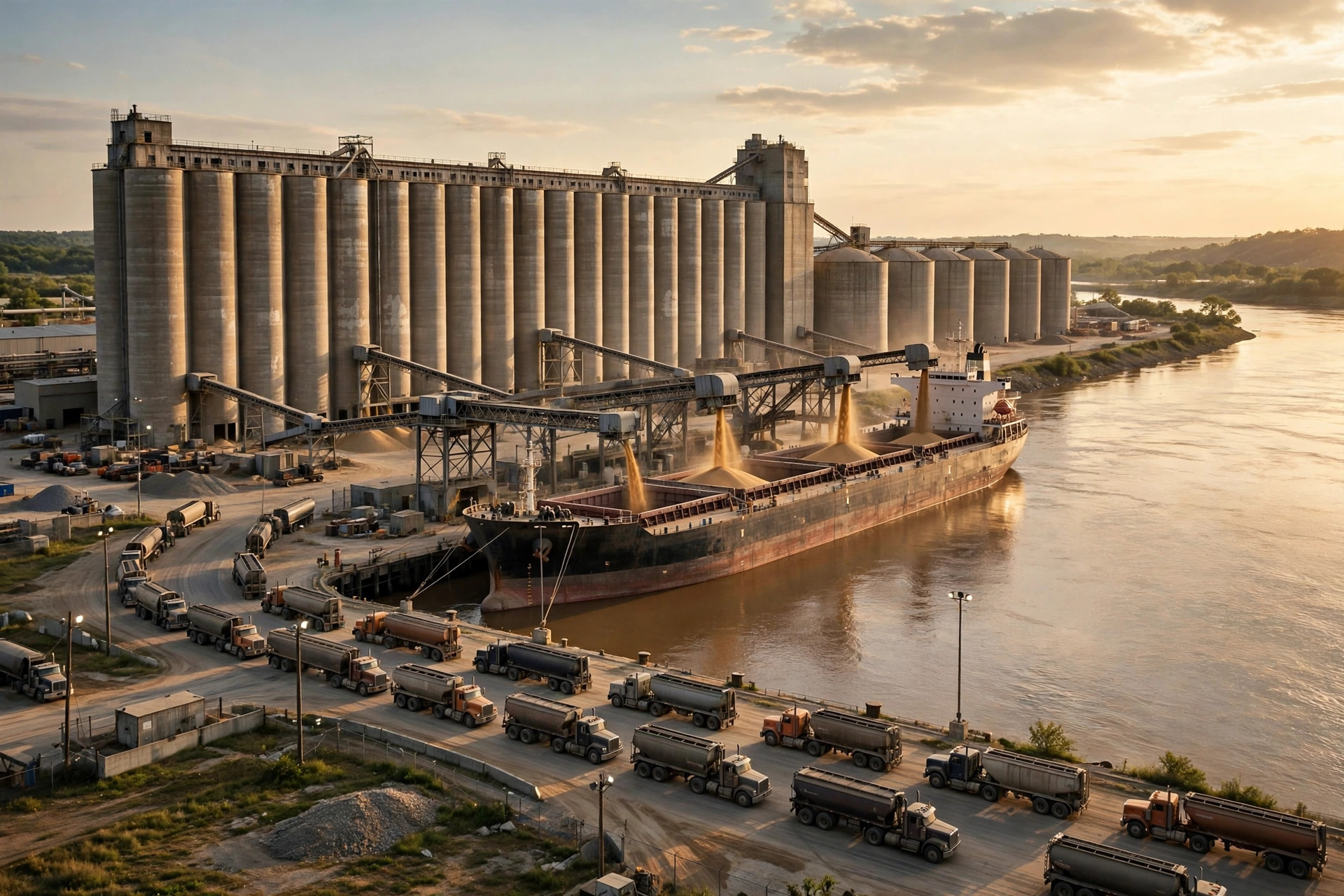 Logística de exportación de soja en Argentina: los silos de Rosario, los límites de calado del Paraná y el triángulo del calendario de buques