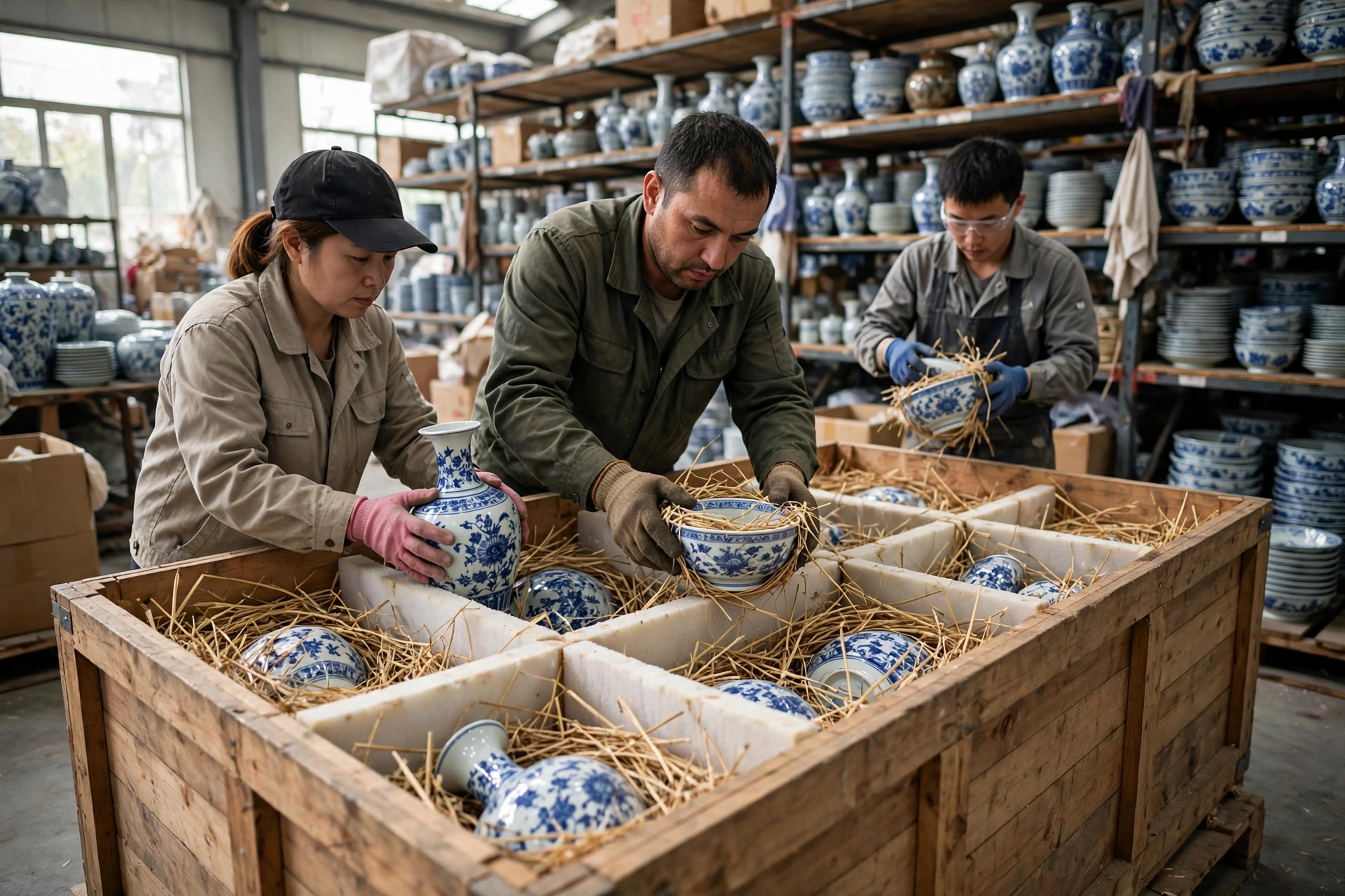 China Ceramics Export Warehouse: From Jingdezhen Kilns to Wooden Crates, Breakage, Moisture and Claims