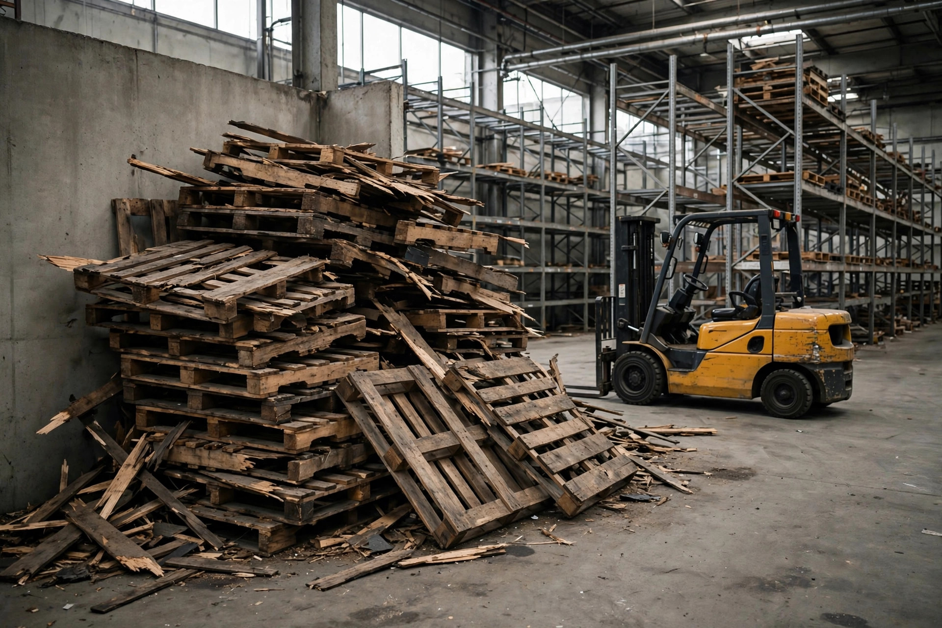 Gestão de paletes danificados: reparar, descartar ou reciclar, com as contas feitas para você