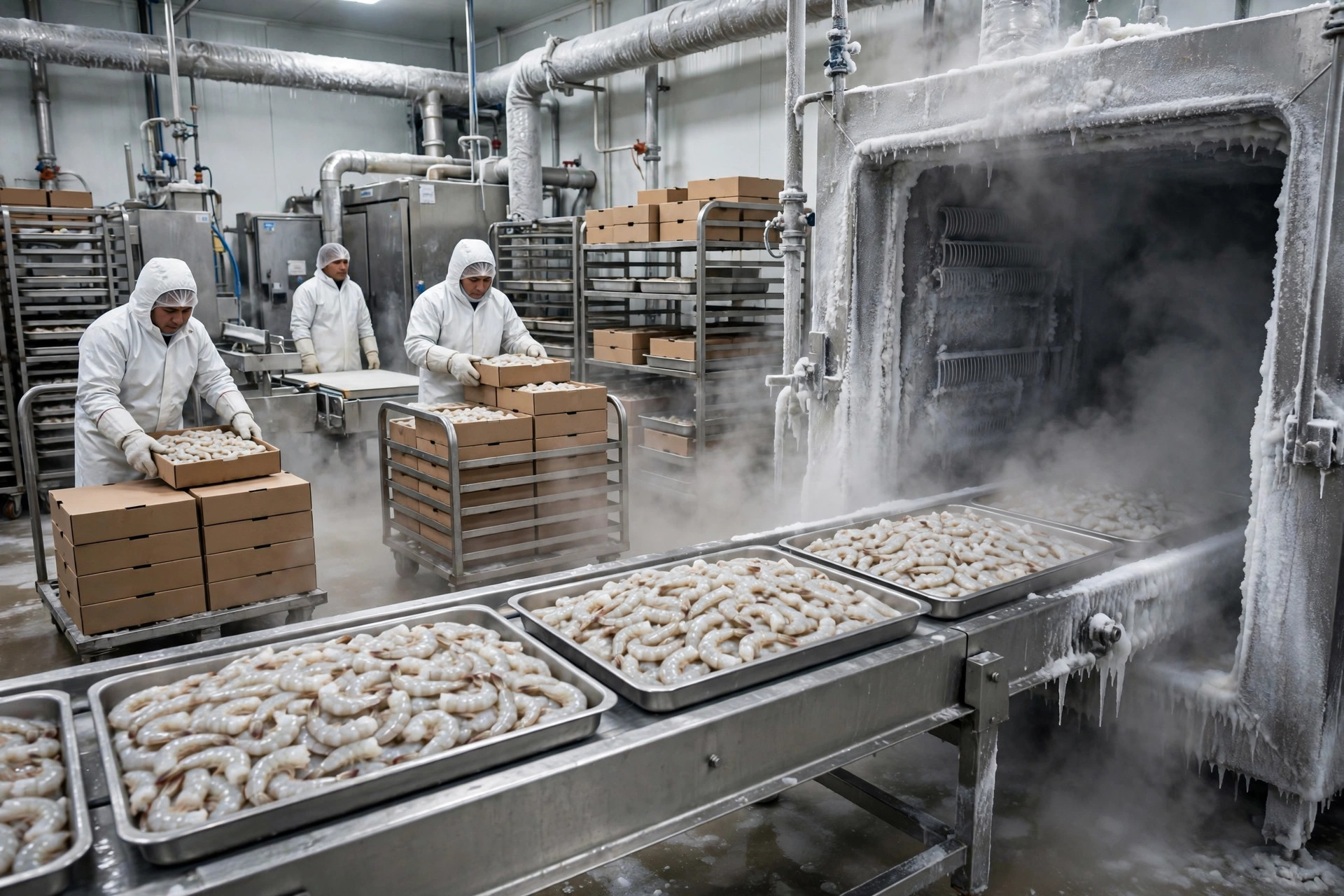 Ecuador Shrimp Export Cold Chain: From Farm Pond to Guayaquil Port — Keeping Frozen Shrimp Unbroken