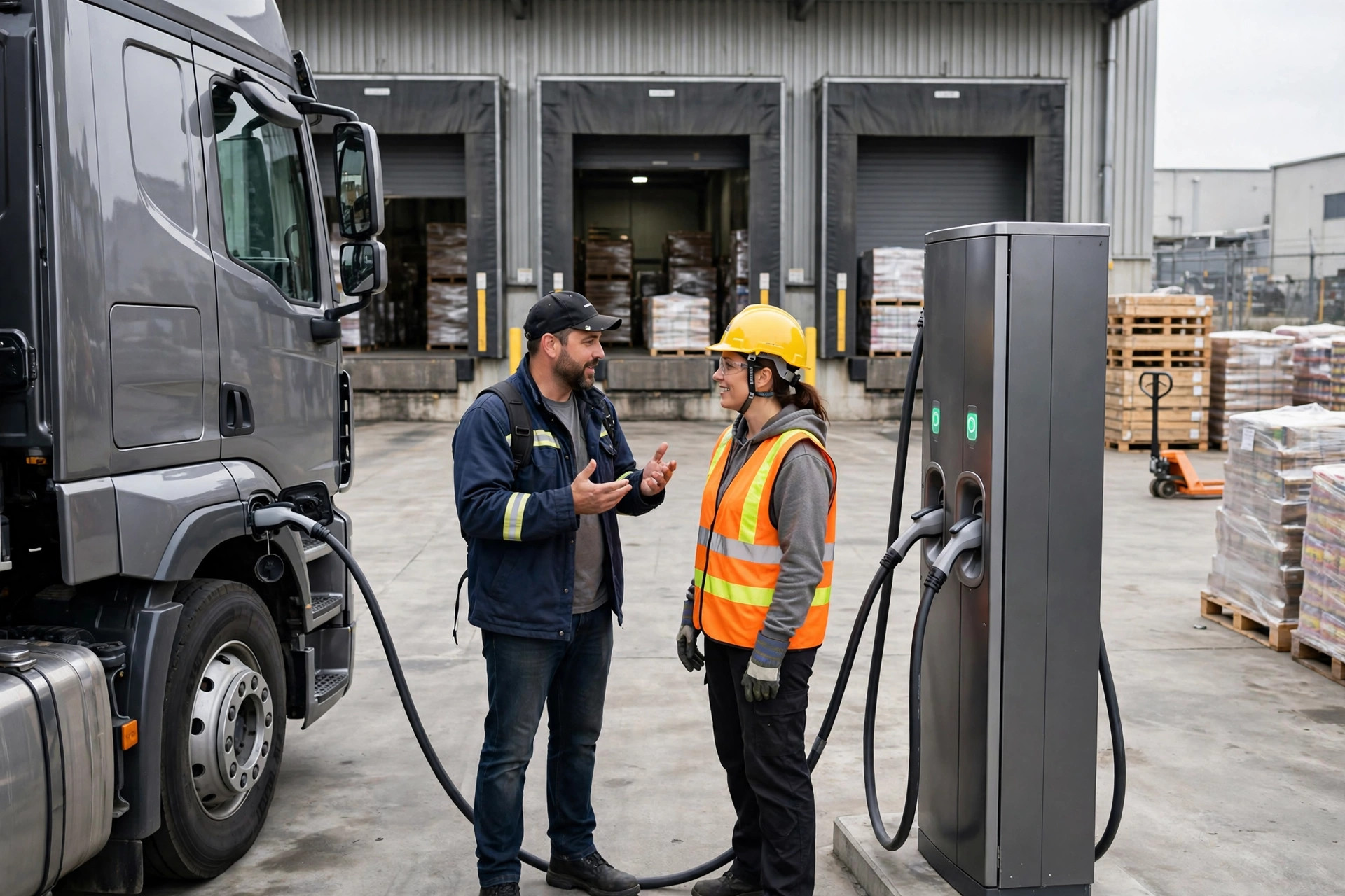 Electric Heavy Truck Warehouse Charging: Range, Dock Power, and the Math That Matters