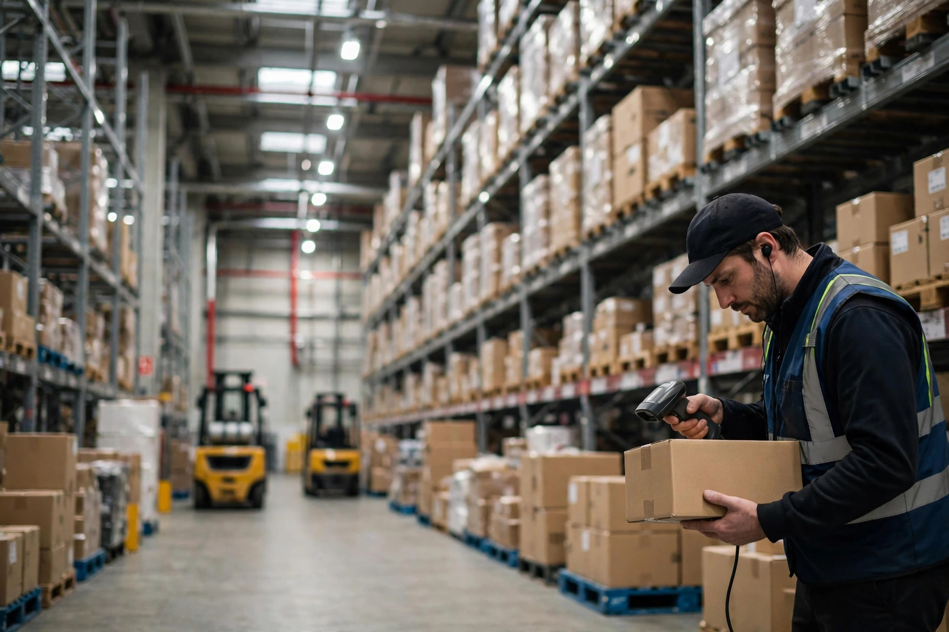 Operaciones de almacén dentro de un almacén europeo de fulfillment
