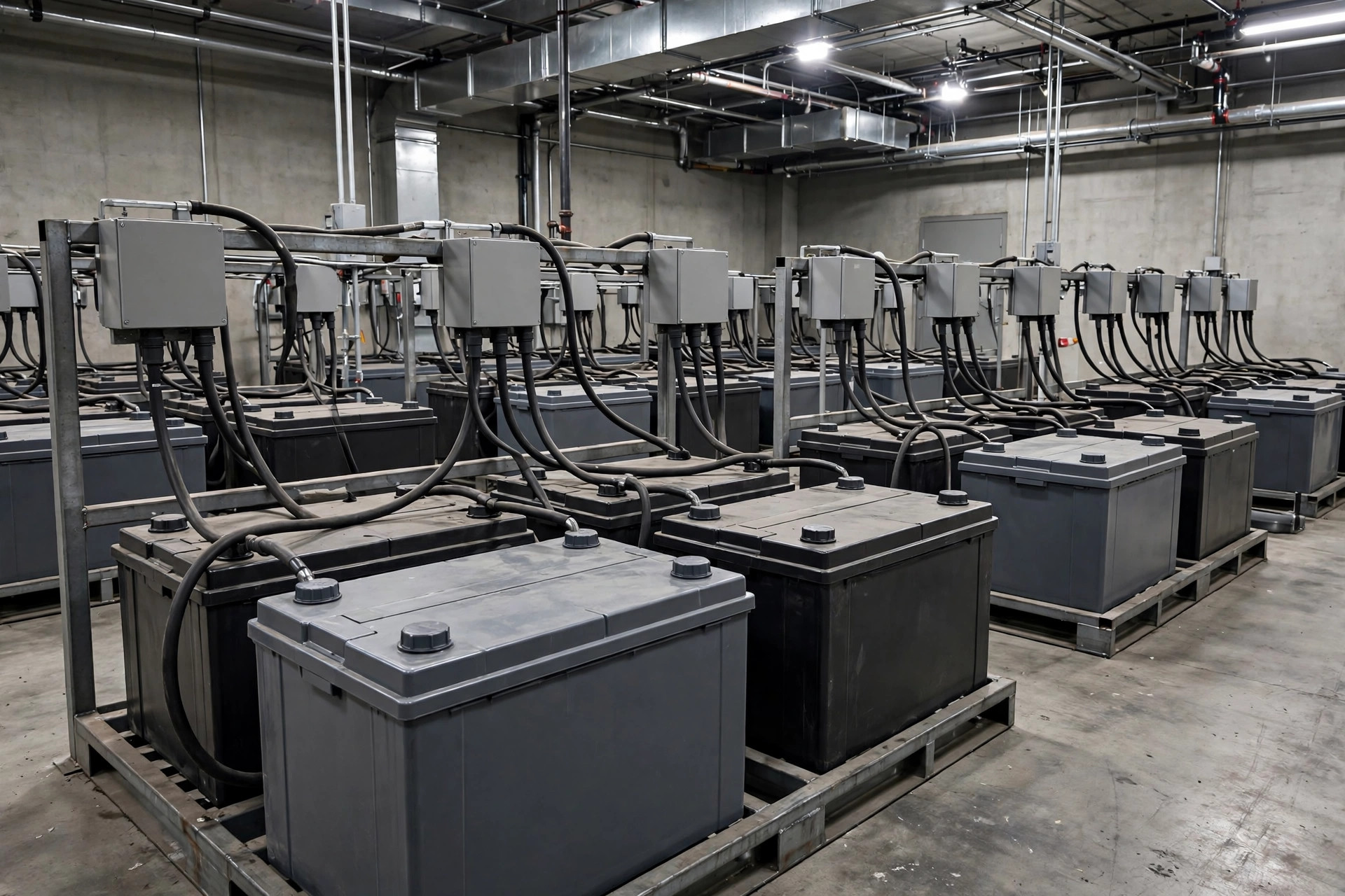 L'hydrogène issu de la charge des batteries au plomb : modernisation de la ventilation de la zone de charge et prévention des explosions