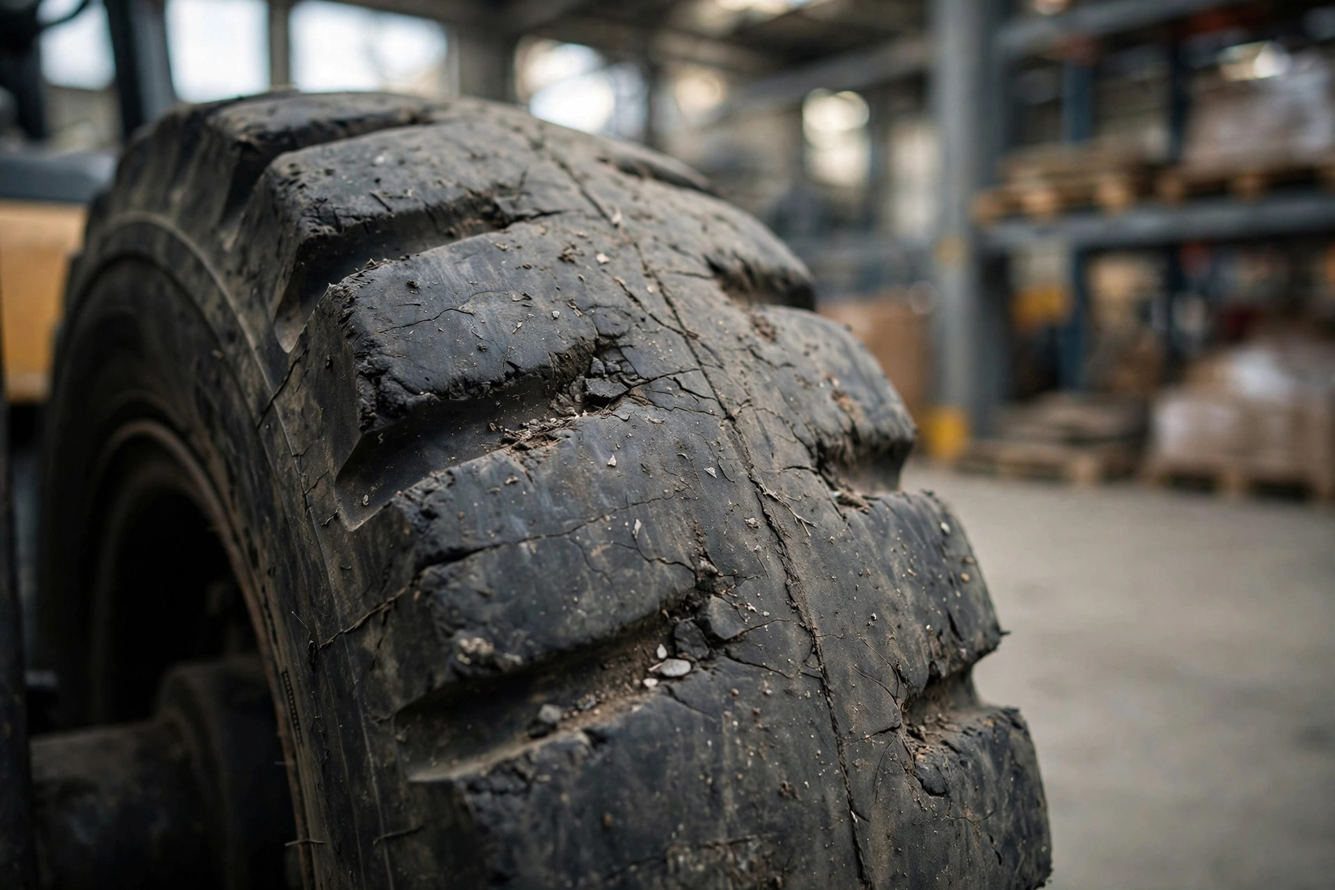 Forklift Tire Economics: Solid vs. Pneumatic vs. Polyurethane — and the 50% Replacement Rule