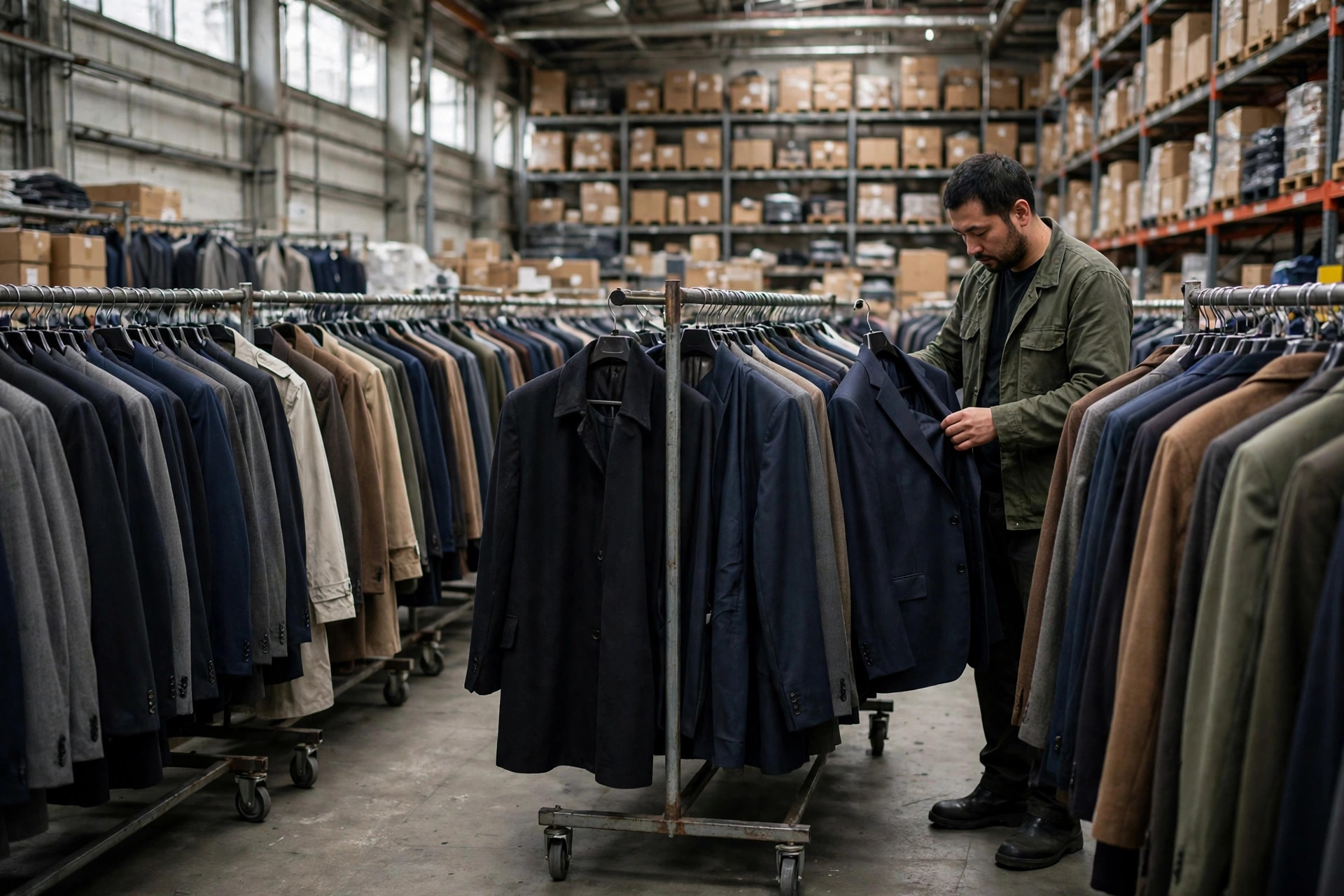 Garment on Hanger Warehouse Logistics: How Suits Travel Hung From Factory to Store Rack