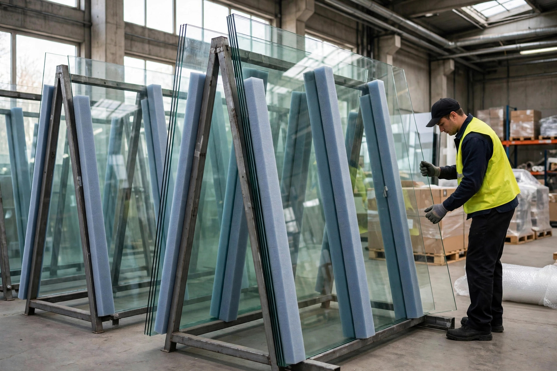 Glass Products Warehouse Storage Handling: A-Frames, Dividers, and the Breakage Bill