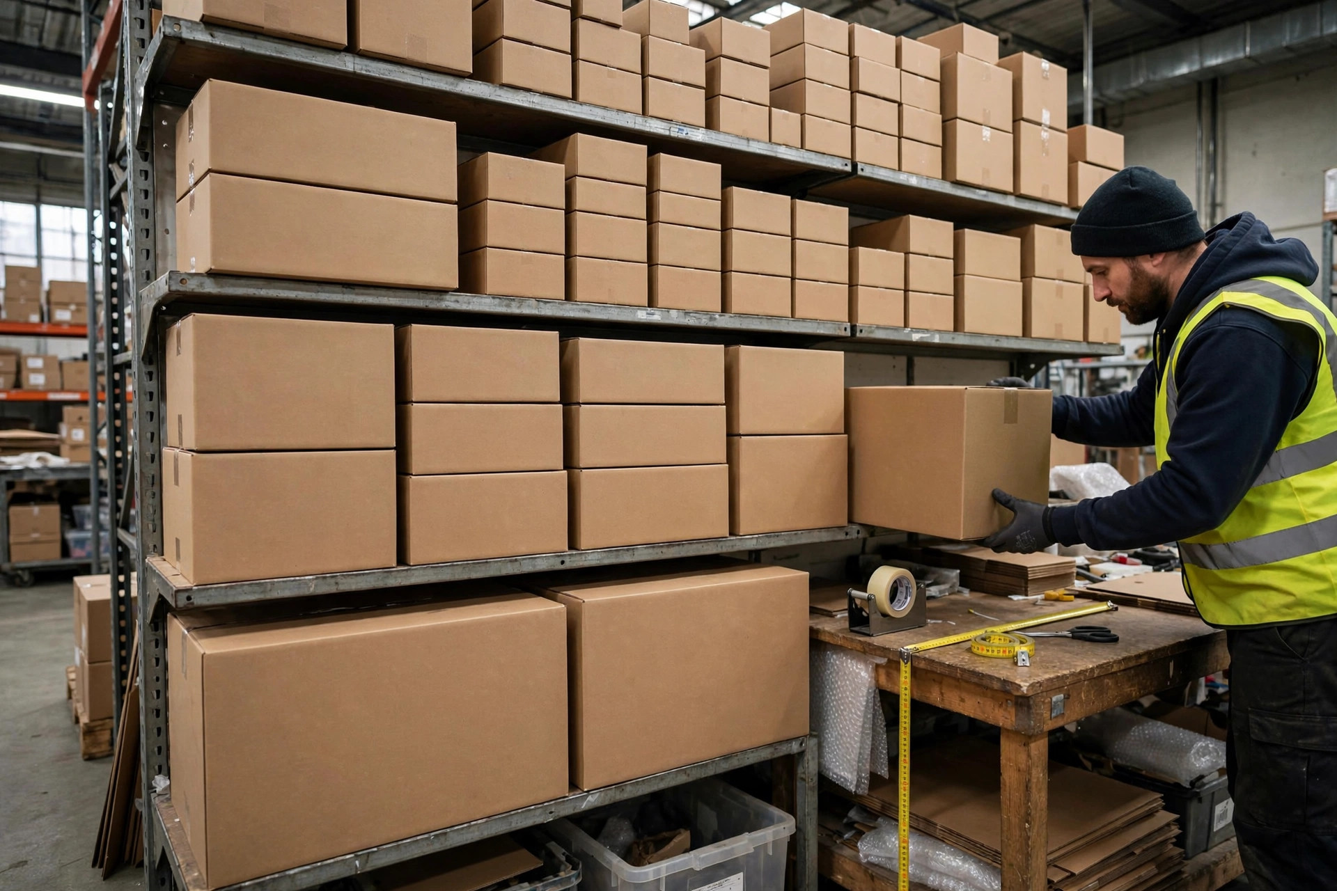 Combien de tailles de carton un entrepôt devrait-il stocker ? En partant des données de commandes
