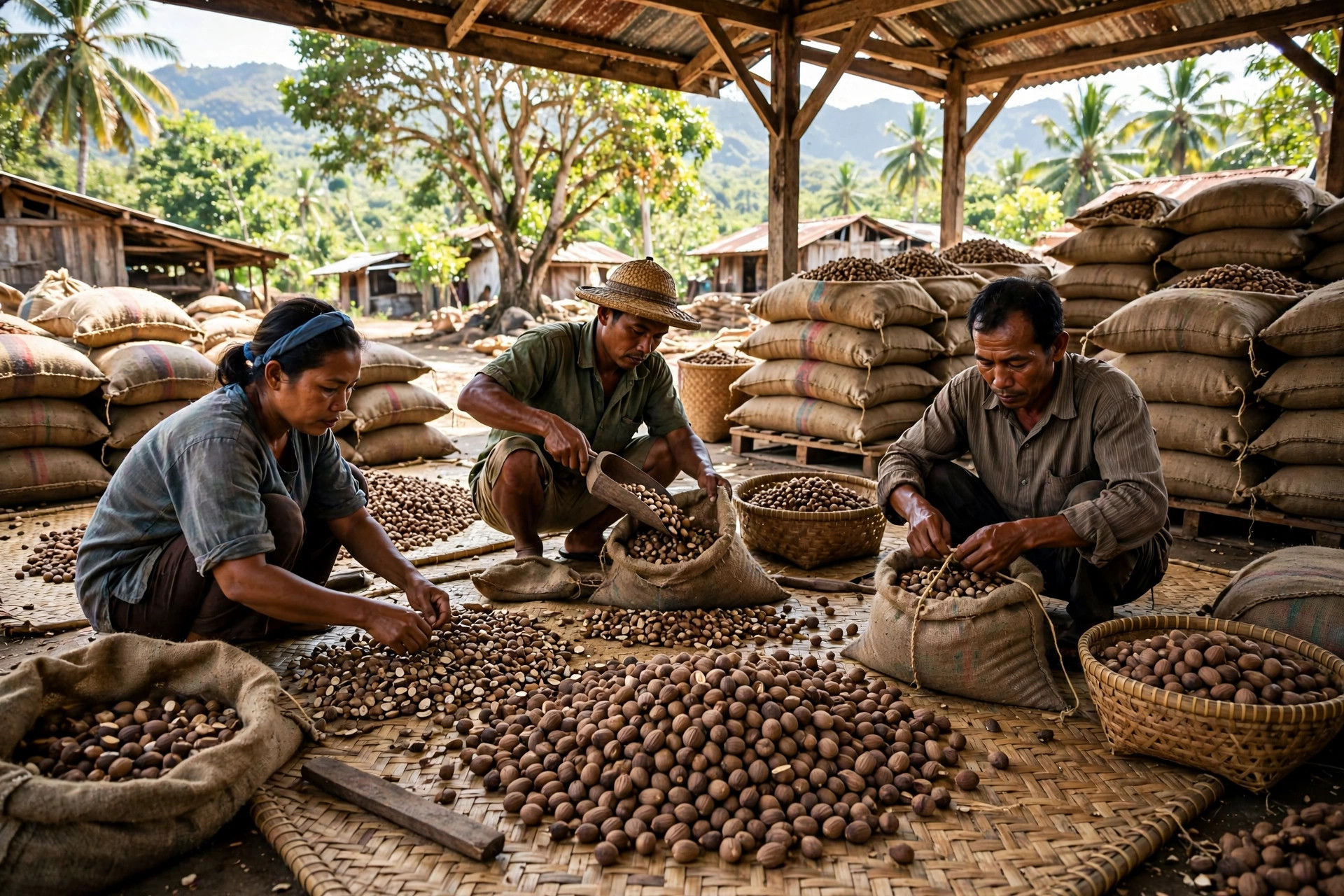 Indonesia Nutmeg Export Warehouse Storage: From Banda Drying Mats to Moisture-Proof Containers