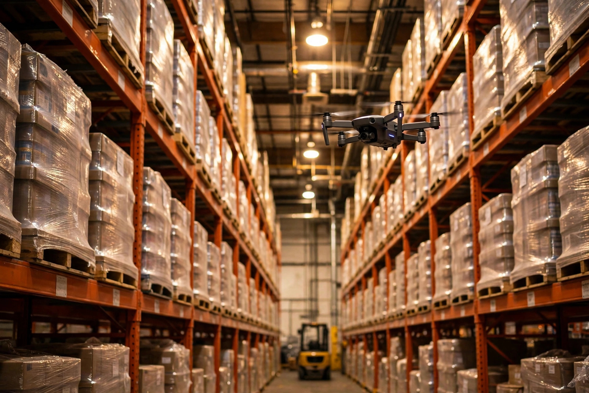 Drones de inventário para contagens cíclicas em prateleiras altas: um teste de campo num pequeno armazém