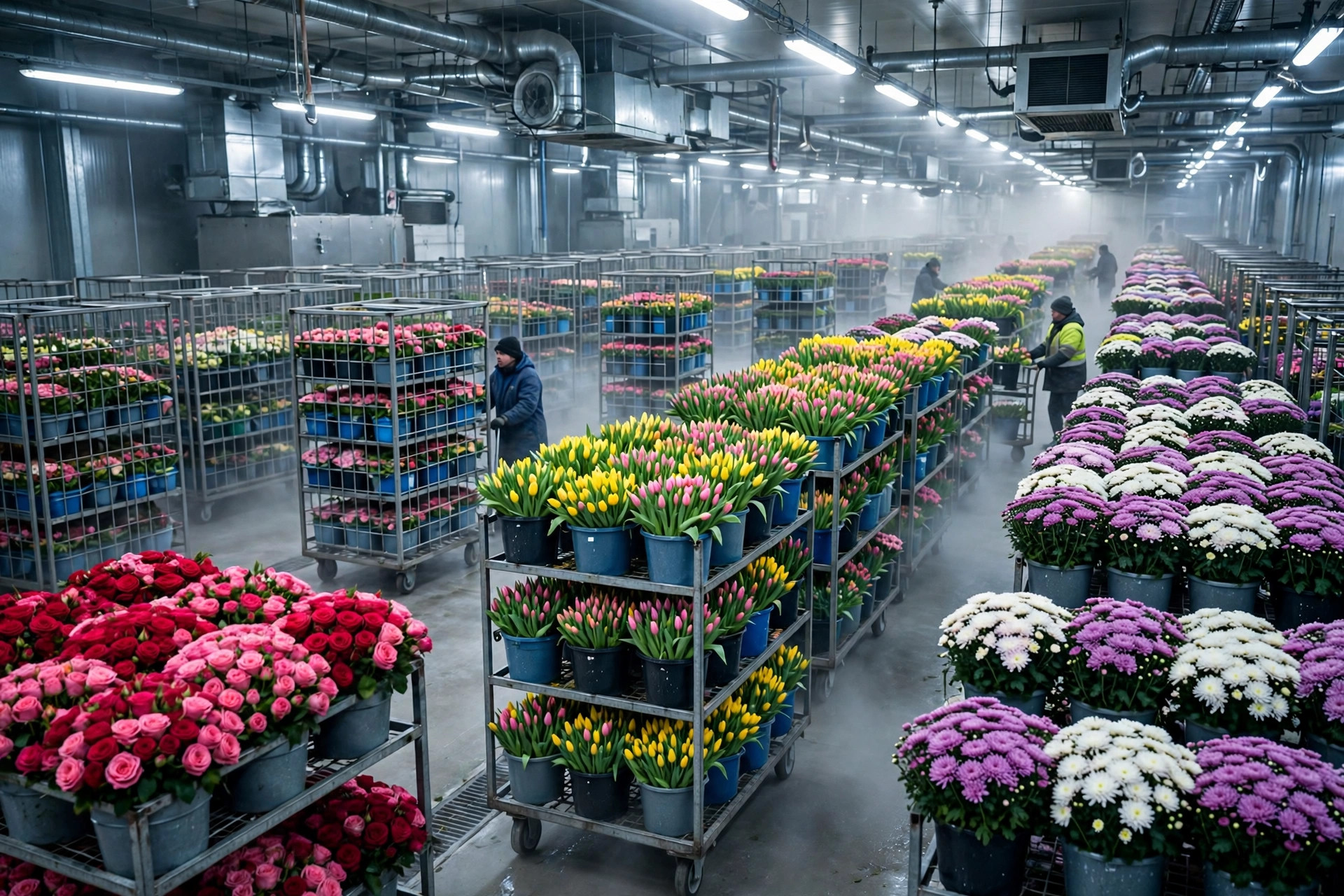 Netherlands Flower Auction Warehouse Logistics: Inside Aalsmeer's Clock, Trolleys and Cold Chain