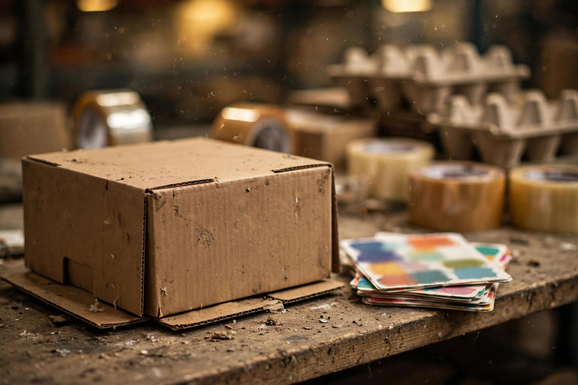 Señal de caja vacía: una caja vacía volteada es el disparador pull por kanban más directo