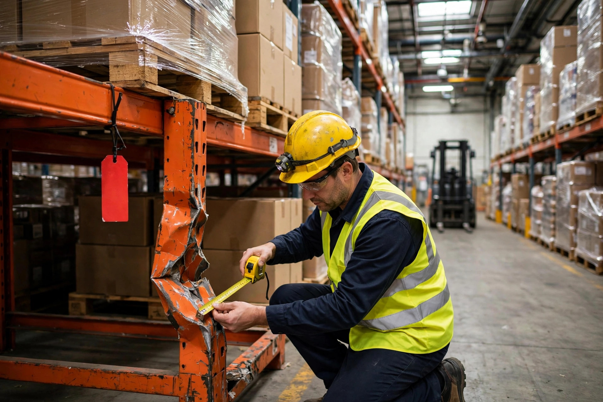 Pallet Rack Damage Inspection Warehouse Guide: Green, Amber, Red Grading and Lockout Rules