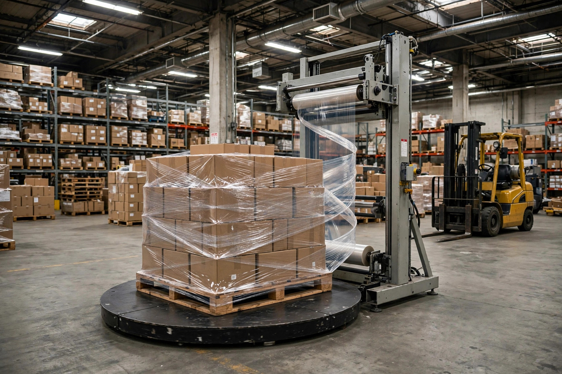 Enrubanneuse à plateau tournant ou à bras rotatif : quand passer à la vitesse supérieure