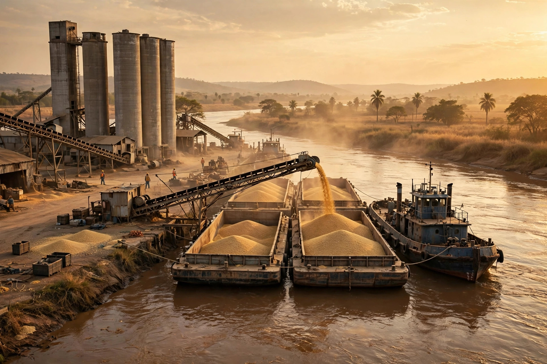 Paraguay Soy Export Warehousing: No Seaport, So River Barges to Argentine Ports Do the Job