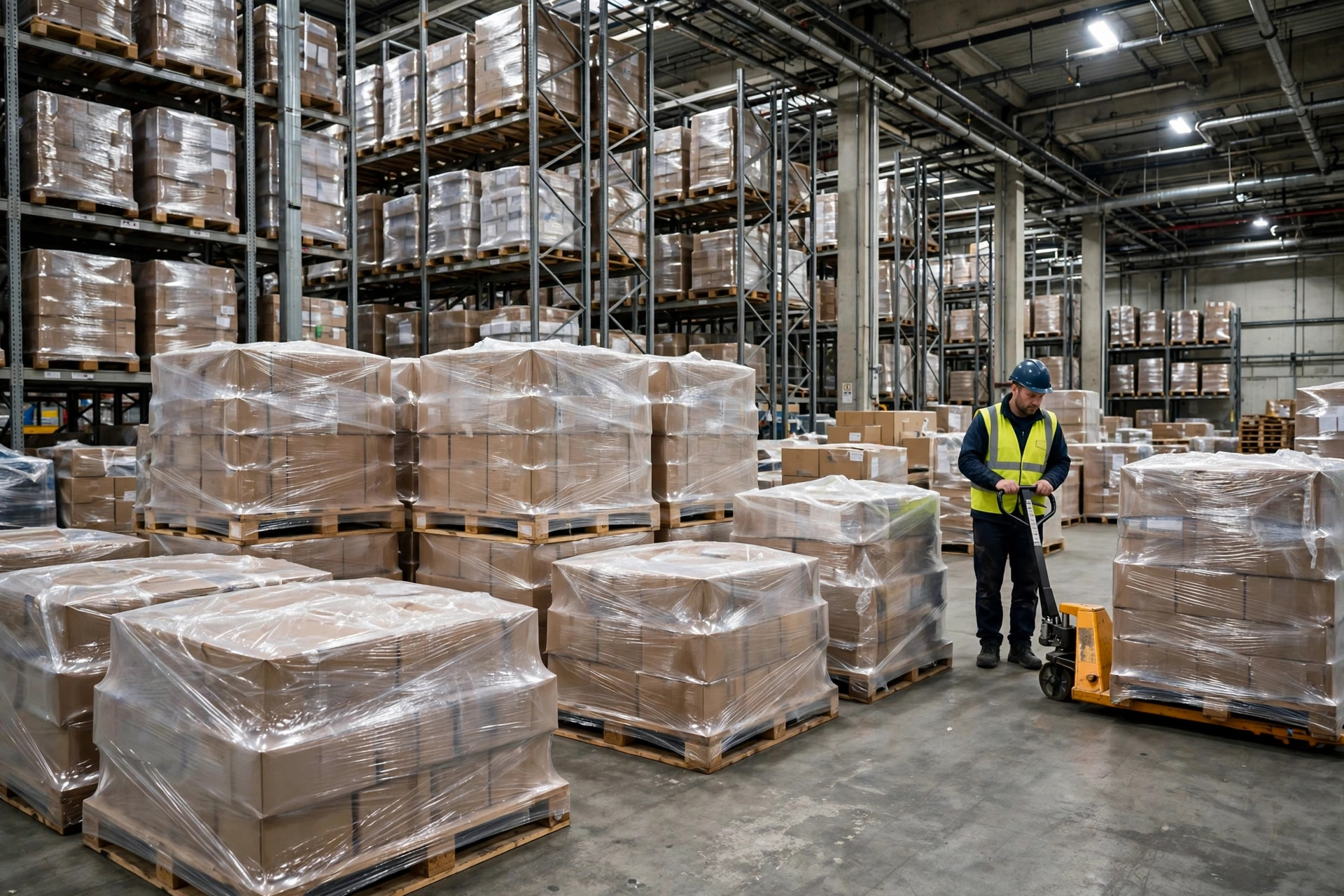 Conteneurs de marchandises refusées en attente dans la cour du port pour réexportation