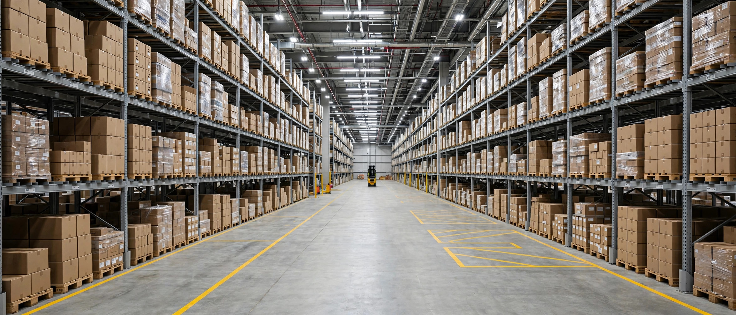 Warehouse office staff viewing a WMS data dashboard