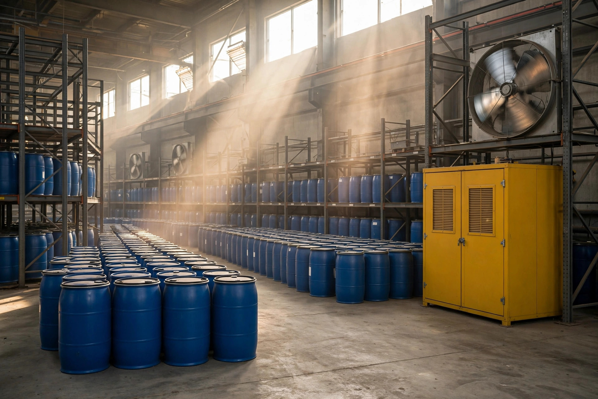 Chemical Storage in Summer Heat: What 40°C Does Inside a Warehouse