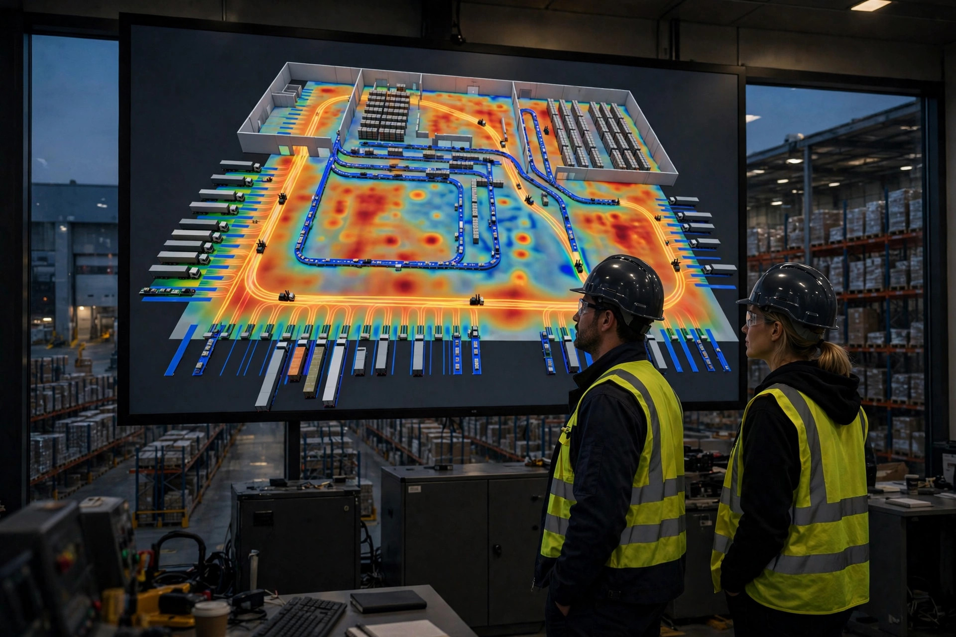 Planification par simulation du jumeau numérique d'entrepôt : le regard d'un camionneur sur le « bac à sable électronique »