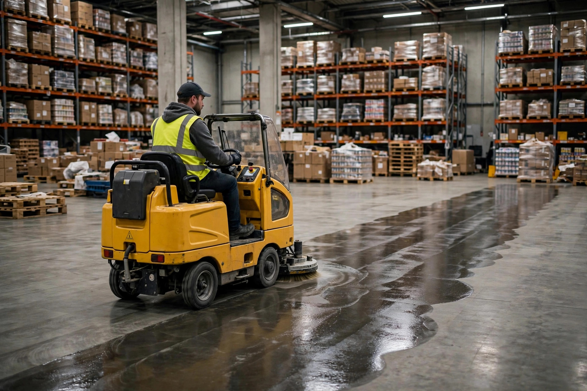 Choisir une autolaveuse d'entrepôt : autoportée ou accompagnante, et le vrai coût du nettoyage