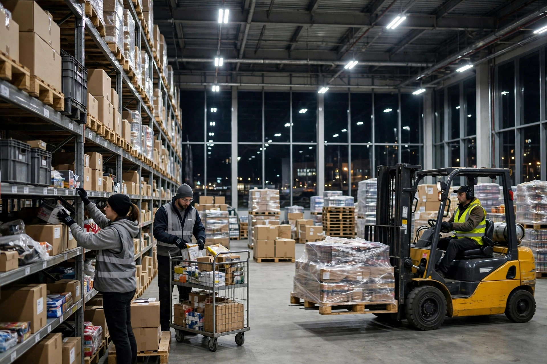 Diferenciales por turno nocturno en almacenes: cuánto, cómo pagarlos y el cálculo de las horas extra