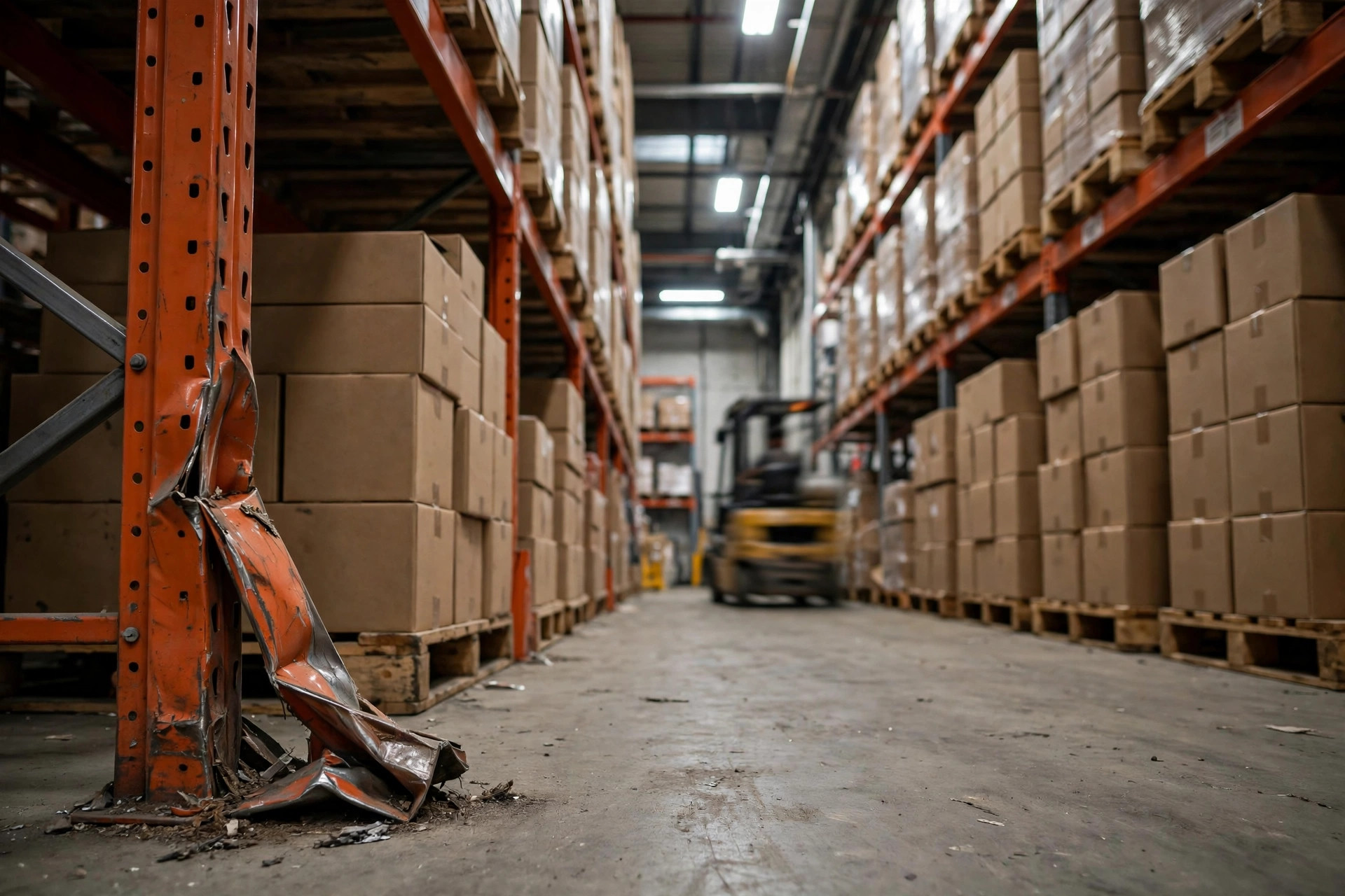 4 Warning Signs of Warehouse Racking Collapse: Upright Damage, Overloading, Impacts — Plus an Inspection Checklist