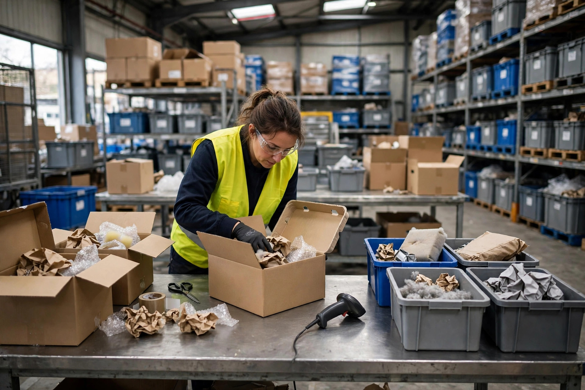 Warehouse Returns Processing Time: A Service-Level Clock for Inspection, Restocking, and Clearing the Backlog