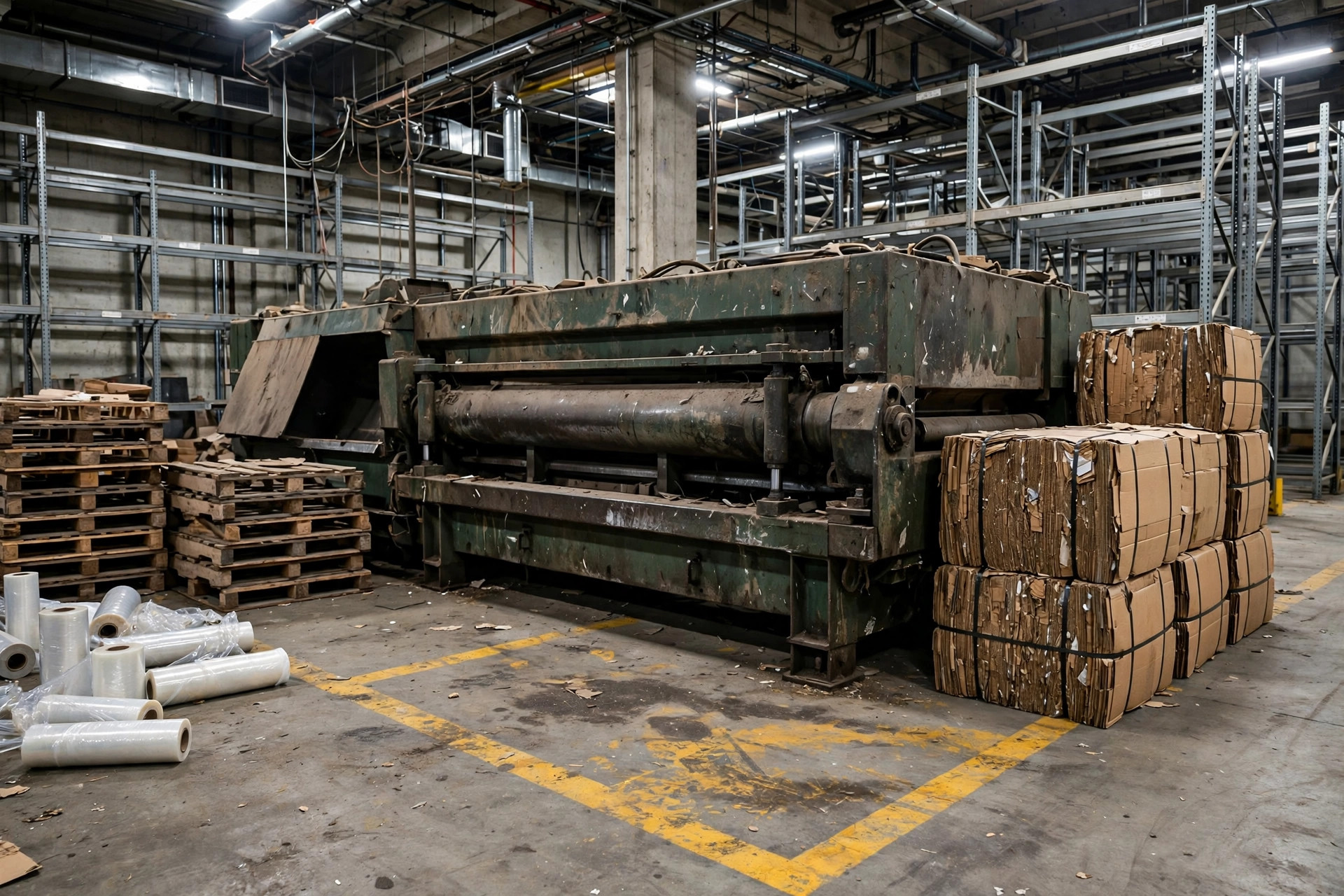 Warehouse Waste Zone Layout: Cardboard, Stretch Film, and Broken Pallets Need Their Own Flow Too