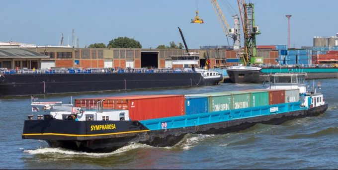 Low Rhine water level driving barge cargo to capacity-strained road and rail