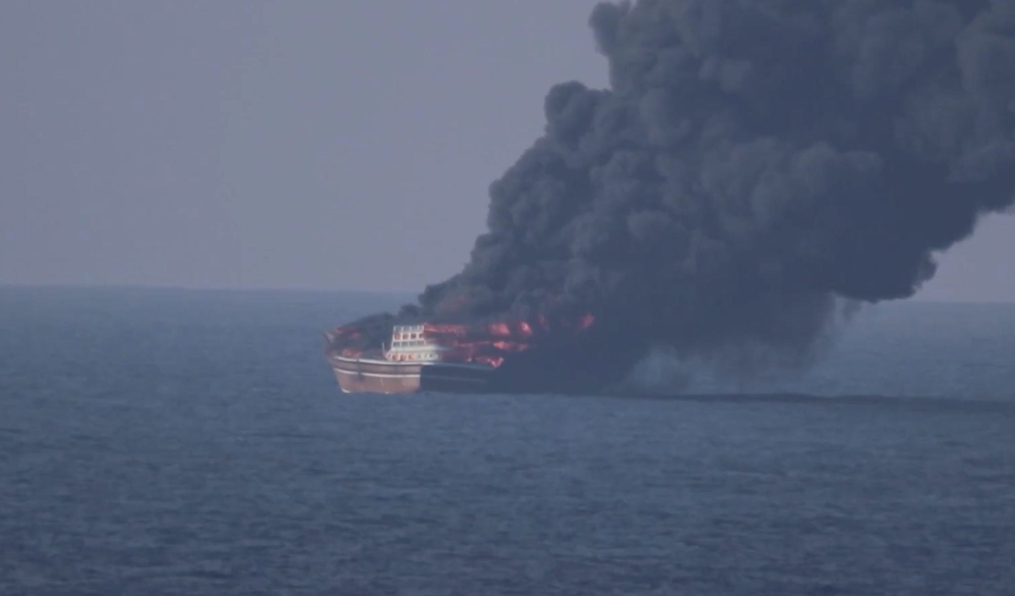 U.S. Forces Destroy Iranian-Linked Dhow Accused of Targeting Navy Ships