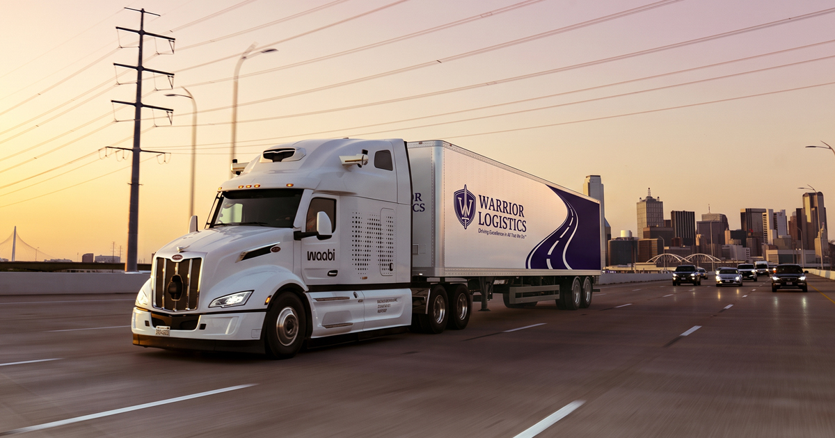 Waabi, Warrior Logistics begin customer operations in Texas
