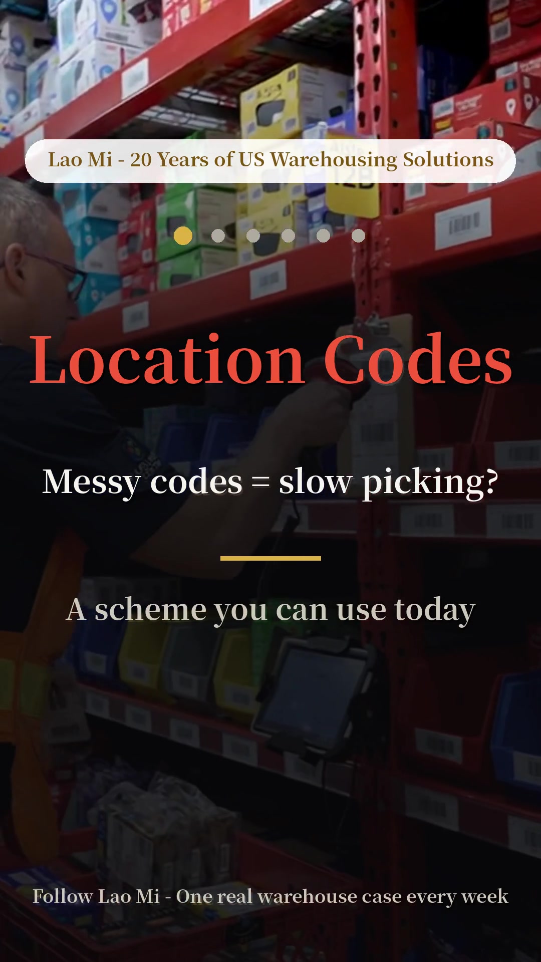 Messy location codes = slow picking. Fix it with 4 parts. #warehouse #wms #logistics #supplychain #inventory  