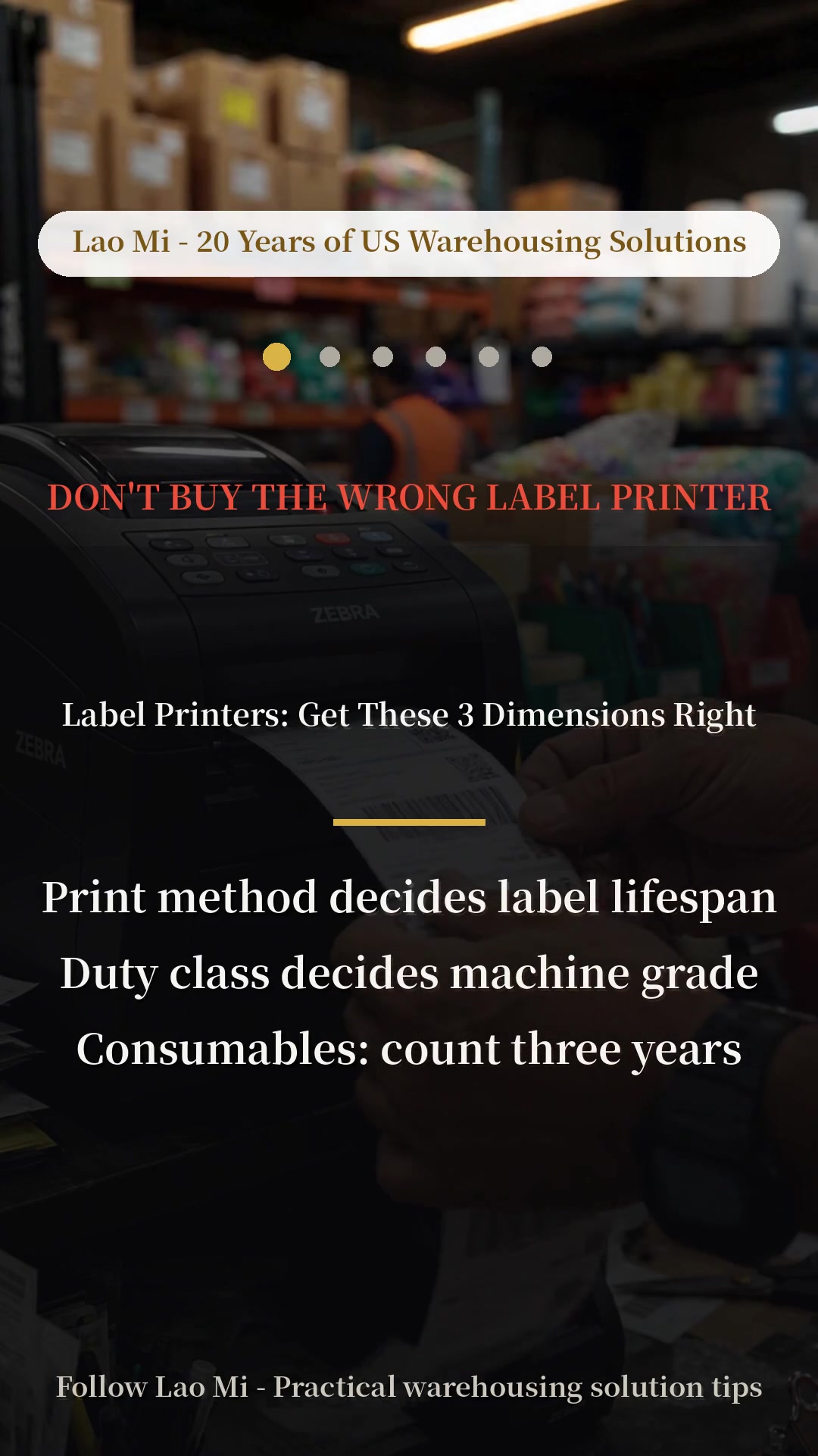 Picking the Wrong Label Printer Costs More Than the Printer #warehouse #logistics #supplychain #warehousetips #labelprinter