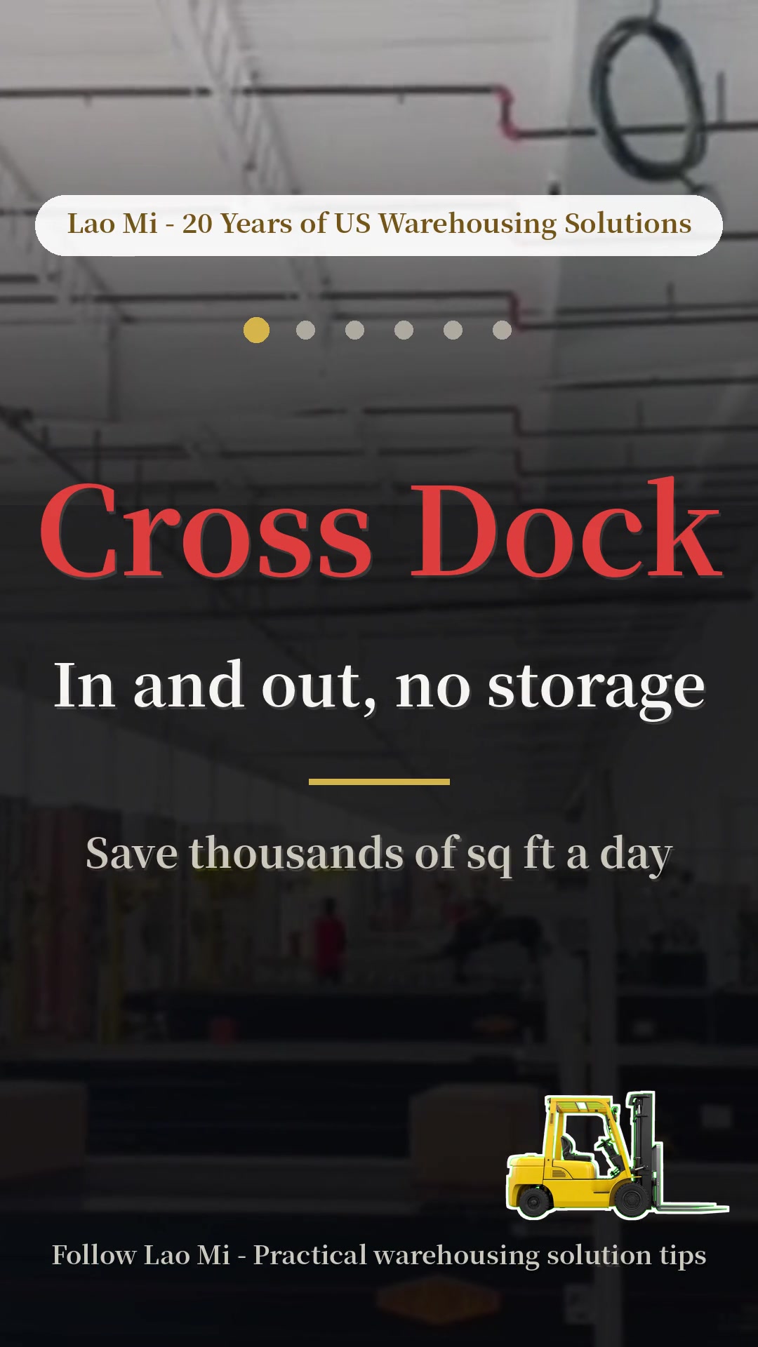 Freight rolls in and never checks in — straight to the outbound dock. How cross dock saves thousands of square feet a day, and the three keys to make it work.  #warehouse #crossdock #logistics #supplychain