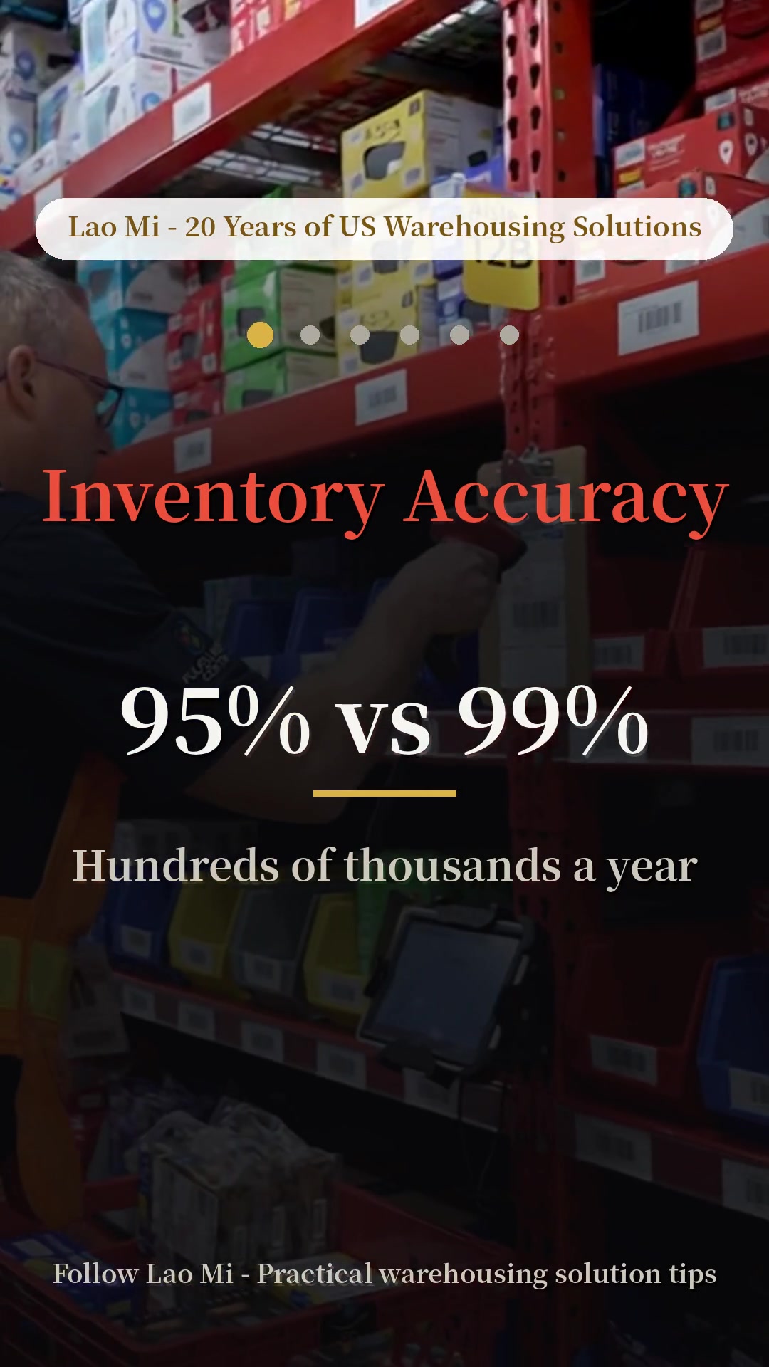 Cycle counting, barcodes, exception reviews, accountability — four field-tested ways to push warehouse inventory accuracy past 99%.  #warehouse #inventory #logistics #supplychain