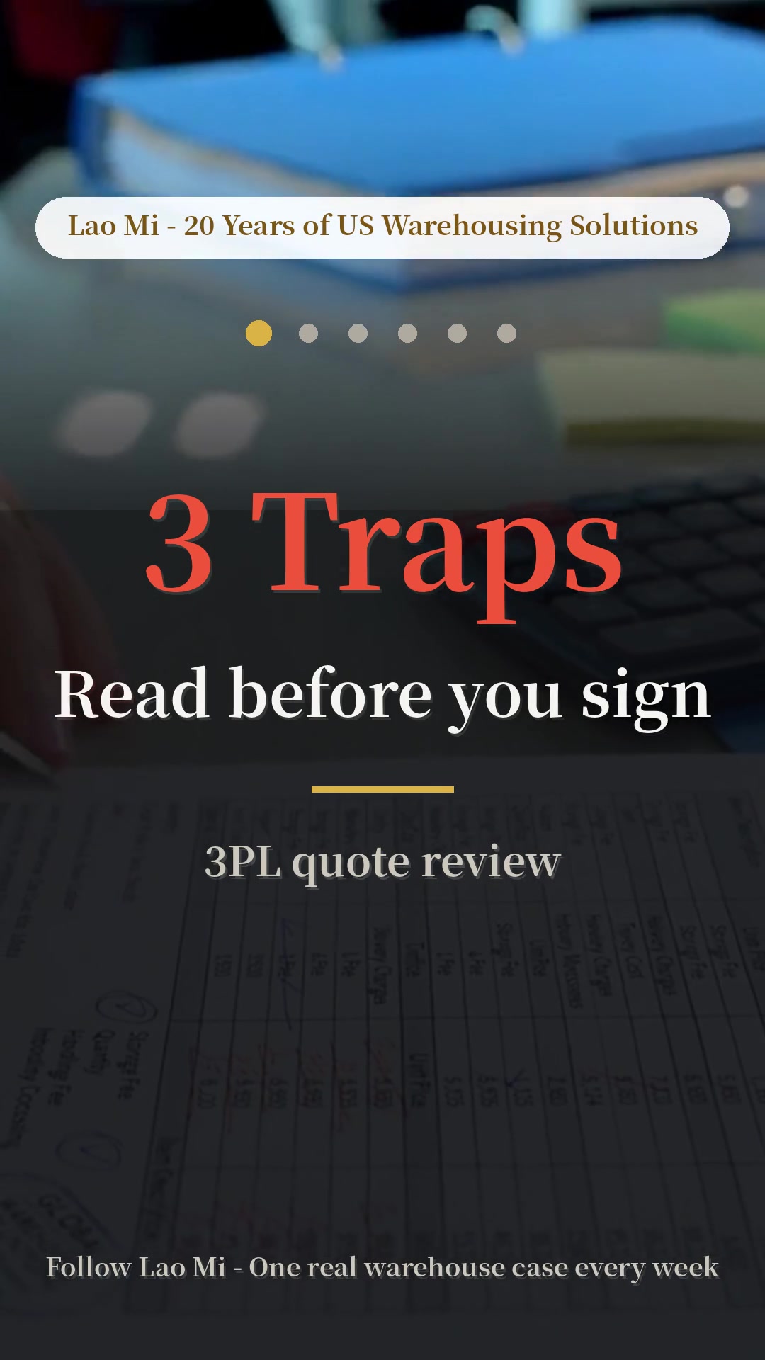 3 traps hiding in every 3PL quote. Read before you sign. #3PL #warehousing #logistics #supplychain #ecommerce  