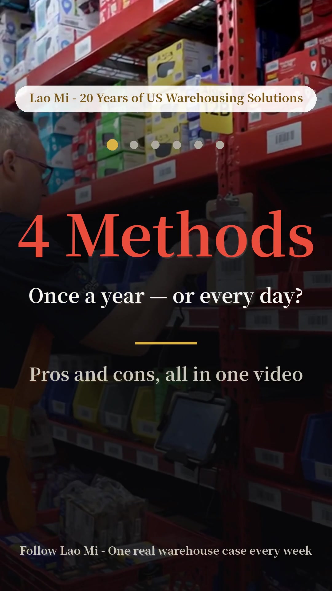 Full count once a year — or a little every day? #inventory #cyclecount #warehouse #stocktake #logistics  